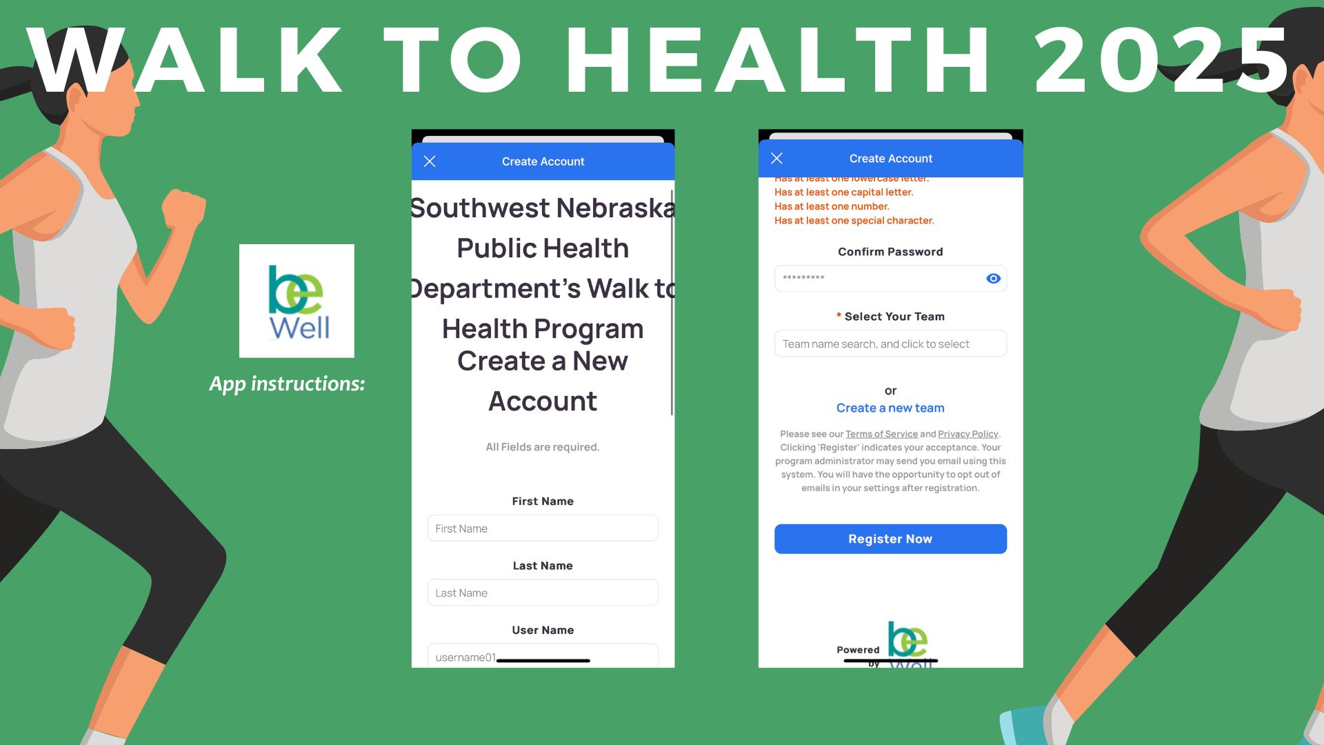 Walk to health app instructions image 2